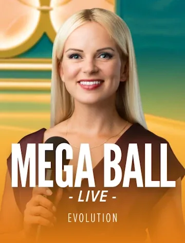 Mega Ball live table by Evolution with 95.40% RTP at Bass Win Casino