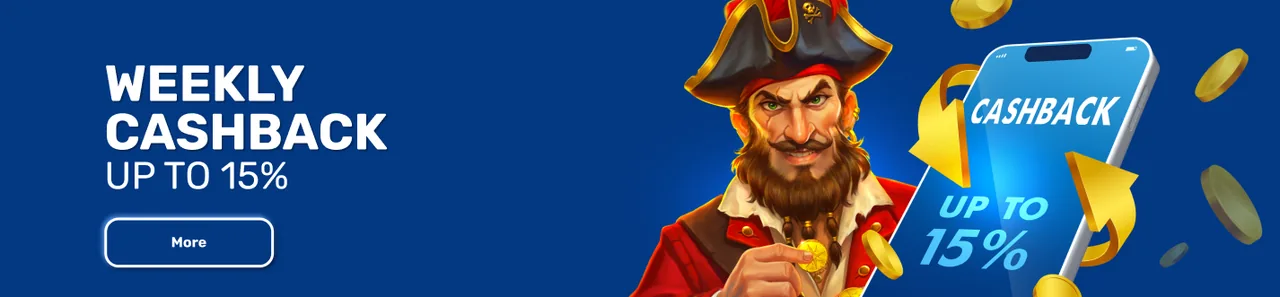 Bass Win Casino weekly cashback of up to 15% for loyal players